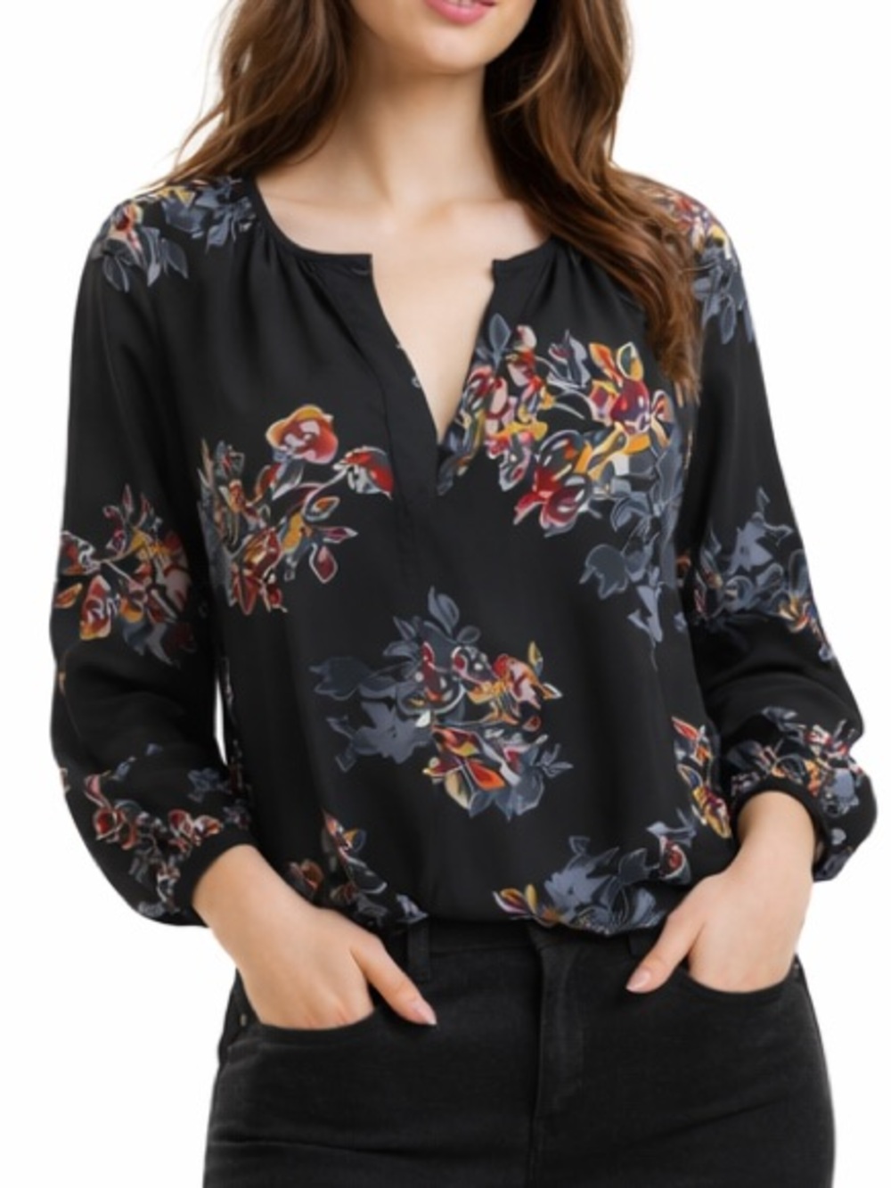 Cynthia Rowley Classic floral blouse